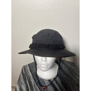 Propper Black Cotton Ripstop Boonie Hat Tactical Sun Bucket Hat Mens Size 7 1/4